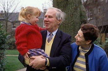 Toddler with grandparents