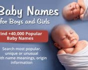 Popular baby names